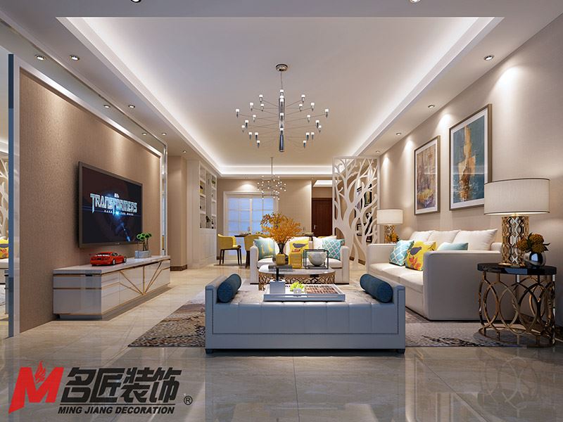 河源市恒大名都現(xiàn)代簡約風(fēng)格三居室裝修案例